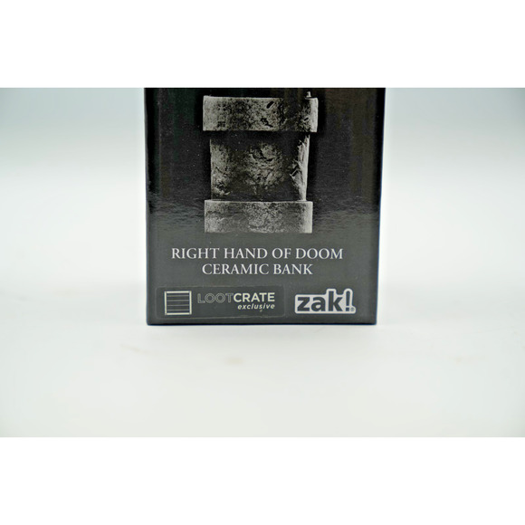 zak! designs Hellboy Right Hand of Doom 5" Ceramic Bank Loot Crate EXCLUSIVE NEW - Picture 4 of 5